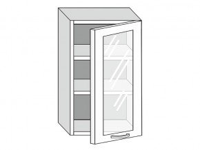 19.50.3 Шкаф настенный (h=913) на 500мм с 1-ой стекл. дверцей в Кудымкаре - kudymkar.magazinmebel.ru | фото