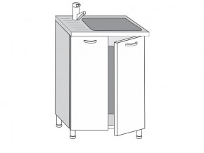 2.60.2м Шкаф-стол на 600мм под врезную мойку с 2-мя дверцами в Кудымкаре - kudymkar.magazinmebel.ru | фото