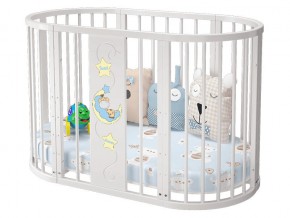 Детская кроватка белая Эстель в Кудымкаре - kudymkar.magazinmebel.ru | фото - изображение 1