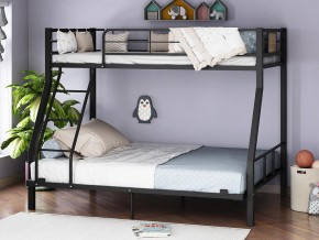 Двухъярусная кровать Гранада-1 140 черный в Кудымкаре - kudymkar.magazinmebel.ru | фото - изображение 1