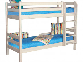 Двухъярусная кровать Соня с прямой лестницей Вариант 9 белая в Кудымкаре - kudymkar.magazinmebel.ru | фото - изображение 2