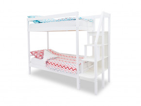 Двухъярусная кровать Svogen белый в Кудымкаре - kudymkar.magazinmebel.ru | фото - изображение 1