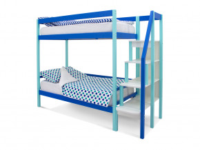 Двухъярусная кровать Svogen мятно-синий в Кудымкаре - kudymkar.magazinmebel.ru | фото