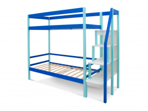 Двухъярусная кровать Svogen мятно-синий в Кудымкаре - kudymkar.magazinmebel.ru | фото - изображение 2