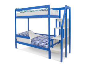 Двухъярусная кровать Svogen с бортиком синий в Кудымкаре - kudymkar.magazinmebel.ru | фото