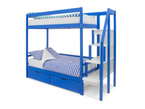 Двухъярусная кровать Svogen с ящиками синий в Кудымкаре - kudymkar.magazinmebel.ru | фото