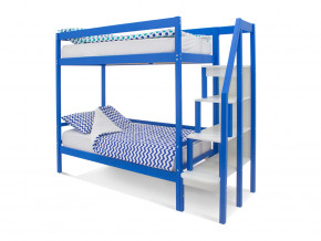 Двухъярусная кровать Svogen синий в Кудымкаре - kudymkar.magazinmebel.ru | фото