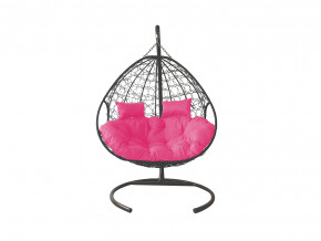 Кокон Для двоих с ротангом розовая подушка в Кудымкаре - kudymkar.magazinmebel.ru | фото - изображение 1