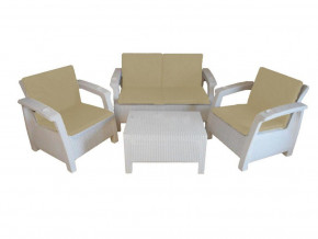 Комплект уличной мебели Yalta Premium Terrace Set белый в Кудымкаре - kudymkar.magazinmebel.ru | фото