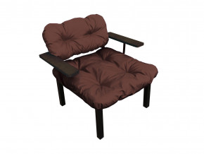 Кресло Дачное коричневая подушка в Кудымкаре - kudymkar.magazinmebel.ru | фото