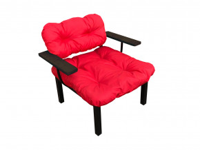Кресло Дачное красная подушка в Кудымкаре - kudymkar.magazinmebel.ru | фото