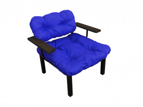 Кресло Дачное синяя подушка в Кудымкаре - kudymkar.magazinmebel.ru | фото