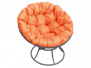 Кресло Папасан без ротанга оранжевая подушка в Кудымкаре - kudymkar.magazinmebel.ru | фото