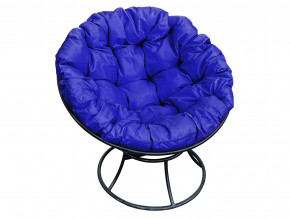Кресло Папасан без ротанга синяя подушка в Кудымкаре - kudymkar.magazinmebel.ru | фото - изображение 1
