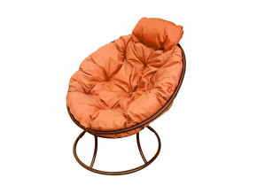 Кресло Папасан мини без ротанга оранжевая подушка в Кудымкаре - kudymkar.magazinmebel.ru | фото - изображение 1