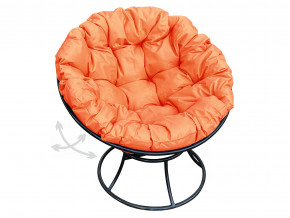 Кресло Папасан пружинка без ротанга оранжевая подушка в Кудымкаре - kudymkar.magazinmebel.ru | фото - изображение 1
