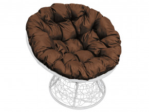 Кресло Папасан с ротангом коричневая подушка в Кудымкаре - kudymkar.magazinmebel.ru | фото