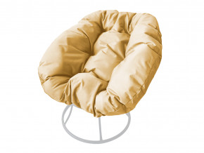Кресло Пончик без ротанга бежевая подушка в Кудымкаре - kudymkar.magazinmebel.ru | фото - изображение 1
