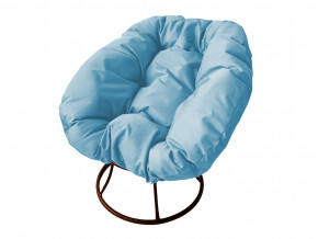 Кресло Пончик без ротанга голубая подушка в Кудымкаре - kudymkar.magazinmebel.ru | фото - изображение 1