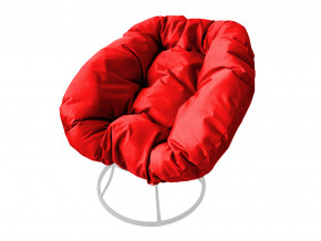 Кресло Пончик без ротанга красная подушка в Кудымкаре - kudymkar.magazinmebel.ru | фото - изображение 1