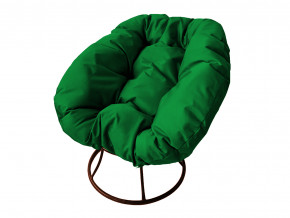 Кресло Пончик без ротанга зелёная подушка в Кудымкаре - kudymkar.magazinmebel.ru | фото
