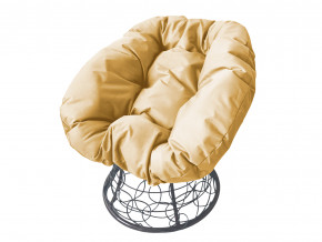 Кресло Пончик с ротангом бежевая подушка в Кудымкаре - kudymkar.magazinmebel.ru | фото
