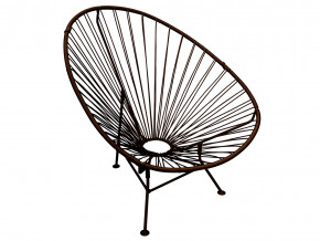 Кресло Ракушка с ротангом коричневый в Кудымкаре - kudymkar.magazinmebel.ru | фото - изображение 1