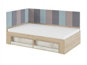Кровать 1,2 с мягким элементом 1,2 и 2,0 Мод.2.3 в Кудымкаре - kudymkar.magazinmebel.ru | фото