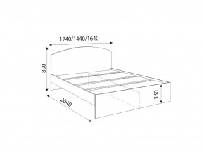 Кровать 1200R Осло модуль М08 с настилами Лайт Кашемир в Кудымкаре - kudymkar.magazinmebel.ru | фото - изображение 2