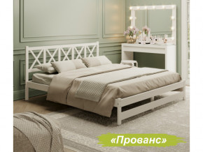 Кровать 2-х спальная Аист-8 Прованс белый с карнизом 1200х2000 мм в Кудымкаре - kudymkar.magazinmebel.ru | фото