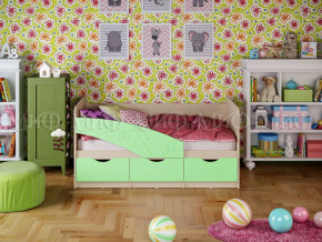 Кровать Бабочки 1600 Салатовый в Кудымкаре - kudymkar.magazinmebel.ru | фото