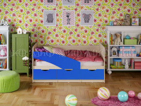 Кровать Бабочки 1600 Синий в Кудымкаре - kudymkar.magazinmebel.ru | фото