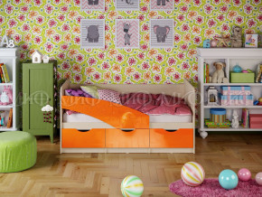 Кровать Бабочки 1800 Оранжевый металлик в Кудымкаре - kudymkar.magazinmebel.ru | фото - изображение 1