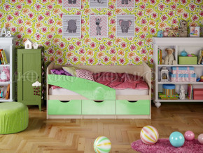 Кровать Бабочки 1800 Салатовый металлик в Кудымкаре - kudymkar.magazinmebel.ru | фото