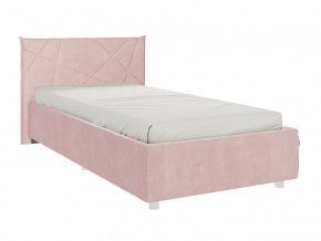 Кровать Бест 900 велюр нежно-розовый в Кудымкаре - kudymkar.magazinmebel.ru | фото