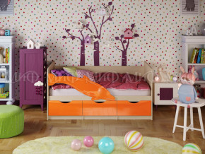 Кровать Дельфин-1 1600 Оранжевый металлик в Кудымкаре - kudymkar.magazinmebel.ru | фото