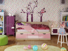 Кровать Дельфин-1 1600 Розовый металлик в Кудымкаре - kudymkar.magazinmebel.ru | фото