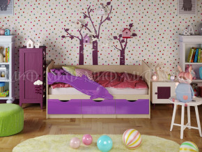 Кровать Дельфин-1 1800 Фиолетовый металлик в Кудымкаре - kudymkar.magazinmebel.ru | фото