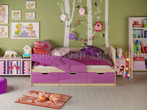 Кровать Дельфин 1600 Фиолетовый металлик в Кудымкаре - kudymkar.magazinmebel.ru | фото