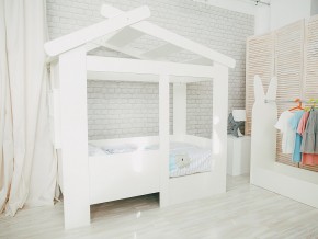 Кровать детская Теремок без ящика белая в Кудымкаре - kudymkar.magazinmebel.ru | фото