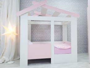 Кровать детская Теремок без ящика розовая в Кудымкаре - kudymkar.magazinmebel.ru | фото - изображение 1