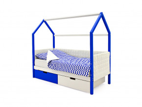 Кровать-домик мягкий Svogen с ящиками сине-белый в Кудымкаре - kudymkar.magazinmebel.ru | фото - изображение 1