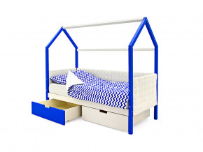 Кровать-домик мягкий Svogen с ящиками сине-белый в Кудымкаре - kudymkar.magazinmebel.ru | фото - изображение 3