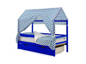 Кровать-домик Svogen с ящиками и бортиком синий в Кудымкаре - kudymkar.magazinmebel.ru | фото - изображение 5