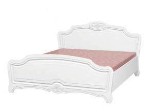 Кровать двойная 1400 Лотос Лак белый в Кудымкаре - kudymkar.magazinmebel.ru | фото - изображение 1