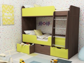 Кровать двухъярусная Малыш двойняшка бодега-лайм в Кудымкаре - kudymkar.magazinmebel.ru | фото