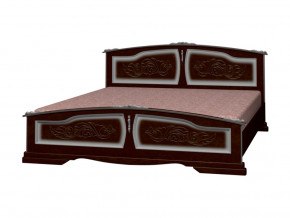 Кровать Елена 1600 Орех тёмный с тонировкой в Кудымкаре - kudymkar.magazinmebel.ru | фото - изображение 1