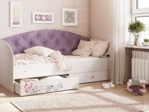 Кровать Эльза Белый-фиолетовый в Кудымкаре - kudymkar.magazinmebel.ru | фото
