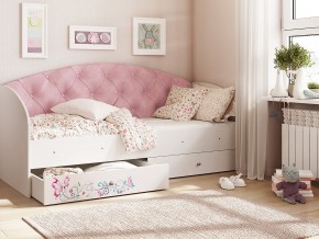 Кровать Эльза Белый-розовый в Кудымкаре - kudymkar.magazinmebel.ru | фото