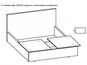 Кровать Феодосия норма 160 с механизмом подъема и дном ЛДСП в Кудымкаре - kudymkar.magazinmebel.ru | фото - изображение 5